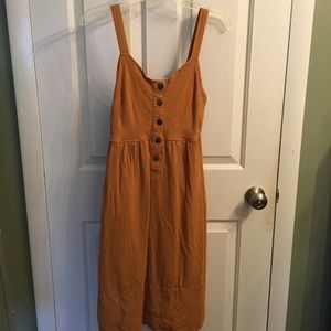 Heavy cotton pinafore dress